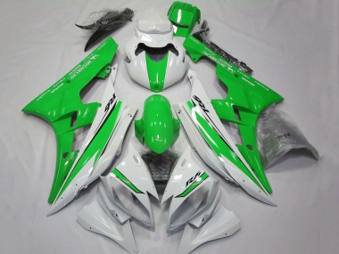 Meilleurs Carénages Moto Yamaha YZF R6 2006-2007 - Blanc Vert