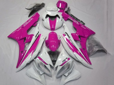 Meilleurs Carénages Moto Yamaha YZF R6 2006-2007 - Blanc Rose