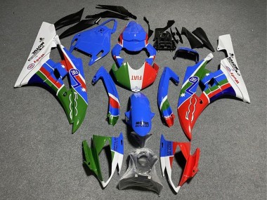 Meilleurs Carénages Moto Yamaha YZF R6 2008-2016 - Blanc Bleu Vert Rouge Fiat Dunlop Motul Michelin