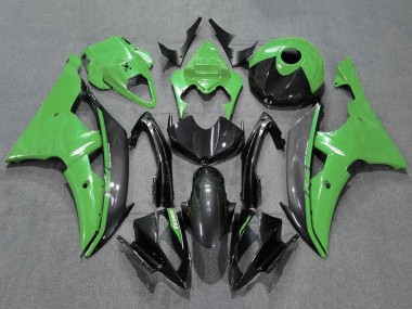 Meilleurs Carénages Moto Yamaha YZF R6 2008-2016 - Vert Fibre de Carbone Style
