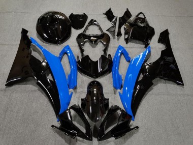 Meilleurs Carénages Moto Yamaha YZF R6 2008-2016 - Bleu Noir Brillant