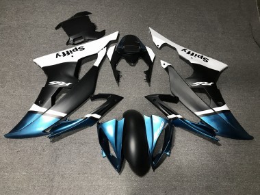 Meilleurs Carénages Moto Yamaha YZF R6 2008-2016 - Blanc Bleu Noir Mat Spiffy