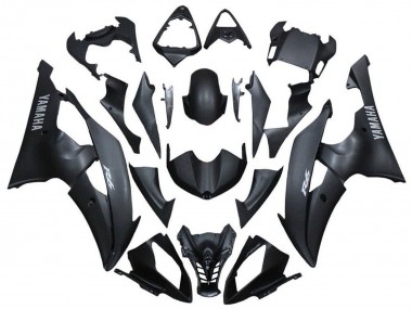 Meilleurs Carénages Moto Yamaha YZF R6 2008-2016 - Noir Mat Argent Décalque