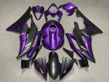 Meilleurs Carénage Moto Yamaha YZF R6 2008-2016 - Violet Noir Mat