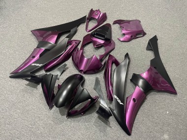 Meilleurs Carénages Moto Yamaha YZF R6 2008-2016 - Violet Noir Mat