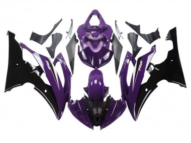 Meilleurs Carénages Moto Yamaha YZF R6 2008-2016 - Violet Noir Brillant