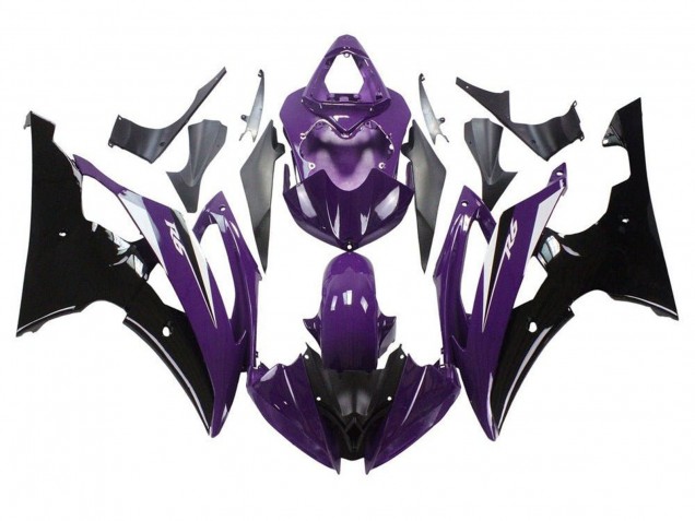 Carénages Moto Yamaha YZF R6 2008-2016 - Violet Noir Brillant