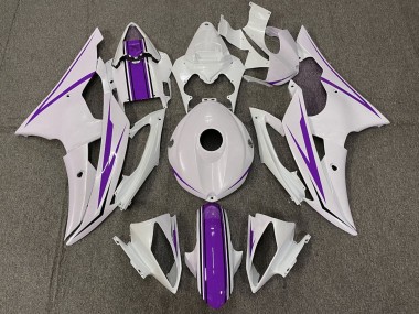 Meilleurs Carénages Moto Yamaha YZF R6 2008-2016 - Blanc Violet