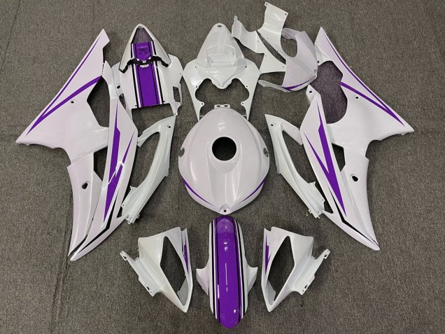 Carénages Moto Yamaha YZF R6 2008-2016 - Blanc Violet