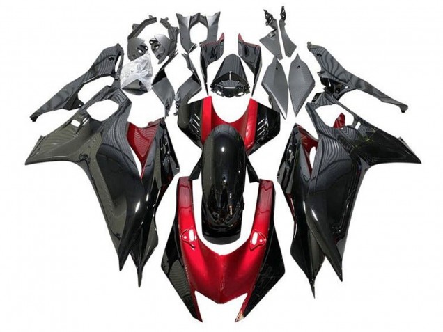 Carénages Moto Yamaha YZF R6 2017-2025 - Rouge Noir Brillant
