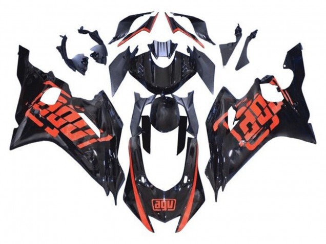 Carénages Moto Yamaha YZF R6 2017-2025 - Noir Brillant Rouge AGV