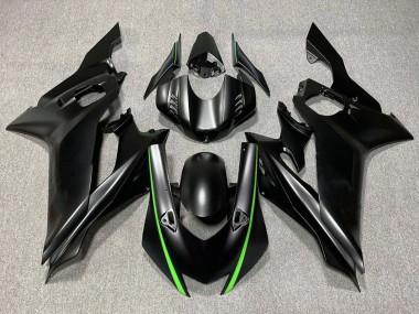 Meilleurs Carénages Moto Yamaha YZF R6 2017-2023 - Noir Mat Vert