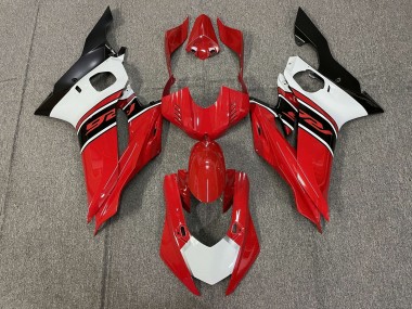 Meilleurs Carénages Moto Yamaha YZF R6 2017-2023 - Blanc Rouge Noir Mat