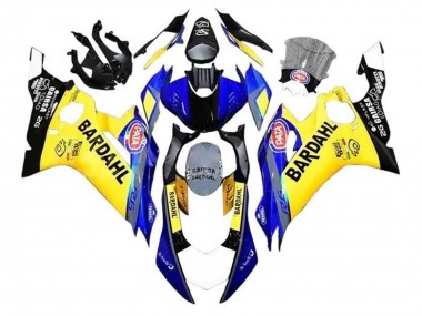 Meilleurs Carénages Moto Yamaha YZF R6 2017-2023 - Jaune Bleu Noir Bardahl