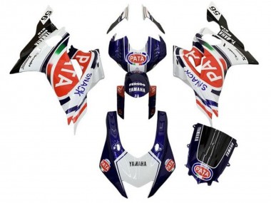 Meilleurs Carénages Moto Yamaha YZF R6 2017-2023 - Blanc Bleu Rouge Noir Pata
