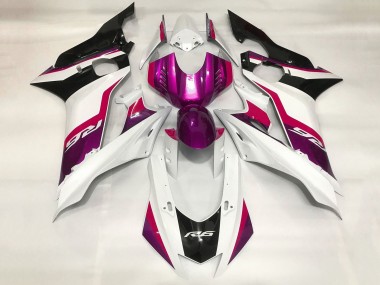 Meilleurs Carénages Moto Yamaha YZF R6 2017-2023 - Blanc Rouge Violet Noir