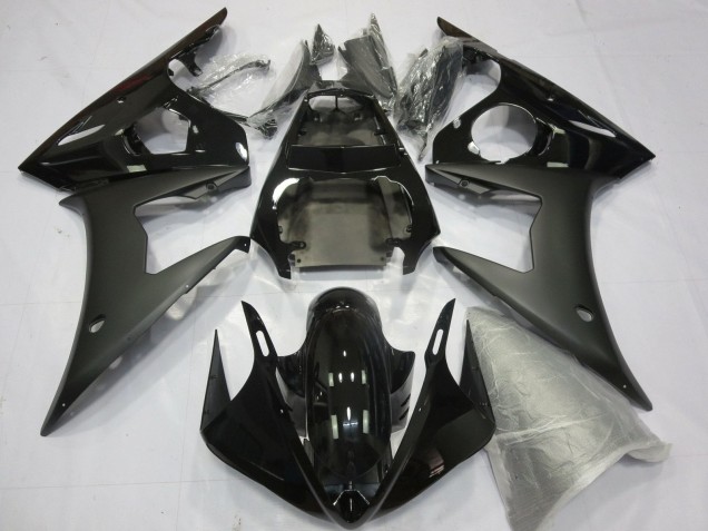 Carénages Moto Yamaha YZF R6 2005 - Noir Brillant Noir Mat