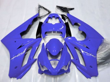 Meilleurs Carénages Moto Triumph Daytona 675 Triple 2006-2008 - Bleu Noir Brillant