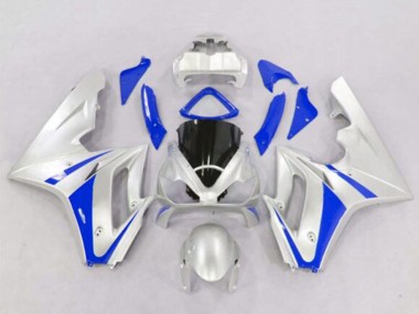 Meilleurs Carénages Moto Triumph Daytona 675 Triple 2006-2008 - Argent Bleu