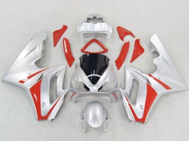Meilleurs Carénages Moto Triumph Daytona 675 Triple 2006-2008 - Argent Rouge