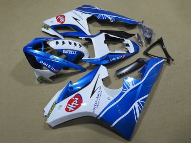 Meilleurs Carénages Moto Triumph Daytona 675 Triple 2006-2008 - Blanc Bleu