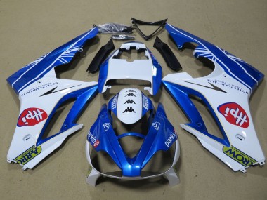 Meilleurs Carénages Moto Triumph Daytona 675 Triple 2006-2008 - Blanc Bleu