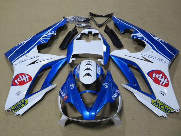 Carénages Moto Triumph Daytona 675 Triple 2006-2008 - Blanc Bleu