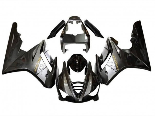 Carénages Moto Triumph Daytona 675 Triple 2009-2012 - Argent Noir Brillant
