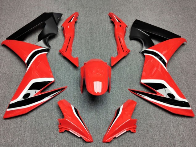 Carénages Moto Honda CBR650F 2014-2016 - Rouge Noir Mat