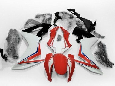 Meilleurs Carénages Moto Honda CBR650F 2014-2016 - Blanc Bleu Rouge