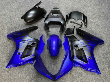 Meilleurs Carénages Moto Suzuki SV650 2003-2013 - Bleu Noir Mat Splash