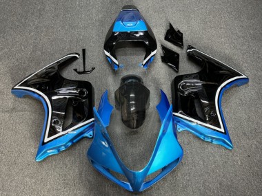 Meilleurs Carénages Moto Suzuki SV650 2003-2013 - Bleu Brillant Noir