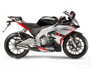 Meilleurs Carénages Moto Aprilia RS4 50 125 2012-2018 - Argent Rouge Noir