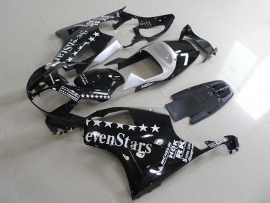 Meilleurs Carénages Moto Honda VTR1000 2000-2006 - Noir Brillant Blanc SevenStars