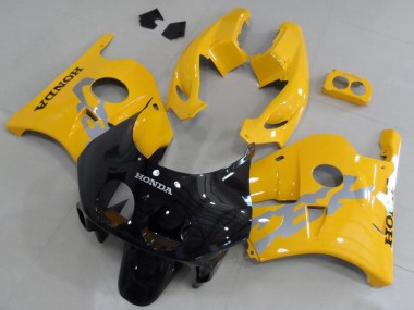 Meilleurs Kits Carénage Moto Honda CBR250RR MC22 1990-1998 - Jaune Noir Brillant
