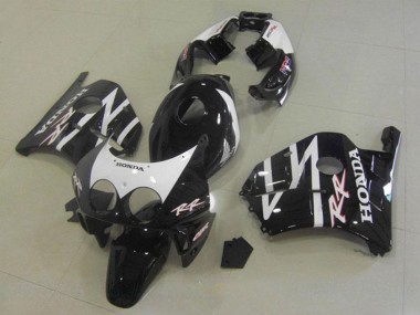 Meilleurs Carénages Moto Honda CBR250RR MC22 1990-1998 - Noir Brillant Blanc