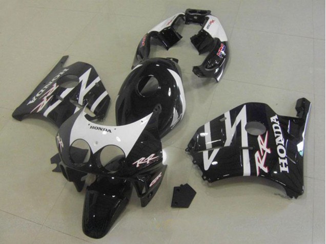 Carénages Moto Honda CBR250RR MC22 1990-1998 - Noir Brillant Blanc