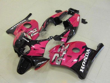 Meilleurs Carénages Moto Honda CBR250RR MC22 1990-1998 - Rose Noir Brillant