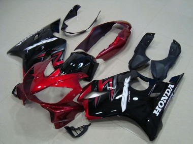 Meilleurs Kit Carénages Moto Honda CBR600 F4i 2004-2007 - Rouge Noir Brillant