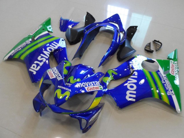 Carénages Moto Honda CBR600 F4i 2004-2007 - Bleu Vert MoviStar Castrol