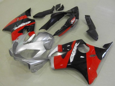 Meilleurs Carénages Moto Honda CBR600 F4i 2004-2007 - Argent Rouge Noir Brillant