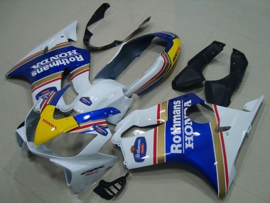 Meilleurs Carénages Moto Honda CBR600 F4i 2004-2007 - Blanc Bleu Jaune Rothmans
