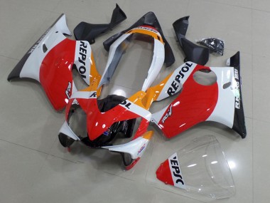 Meilleurs Carénages Moto Honda CBR600 F4i 2004-2007 - Blanc Rouge Jaune Noir Brillant Repsol