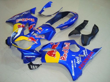 Meilleurs Carénages Moto Honda CBR600 F4i 2004-2007 - Bleu Jaune Red Bull