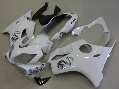 Meilleurs Carénages Moto Honda CBR600 F4i 2004-2007 - Blanc Dragon