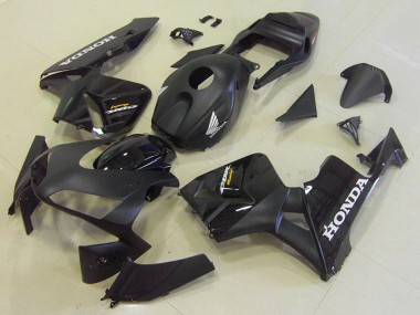 Meilleurs Kits Carénage Moto Honda CBR600RR 2003-2004 - Noir Brillant Noir Mat