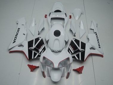 Meilleurs Carénage Moto Honda CBR600RR 2003-2004 - Blanc Noir Brillant