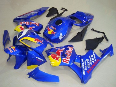 Meilleurs Carénages Moto Honda CBR600RR 2005-2006 - Bleu Jaune Red Bull