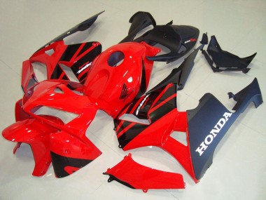 Meilleurs Kits Carénage Moto Honda CBR600RR 2005-2006 - Rouge Noir