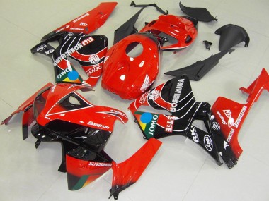 Meilleurs Carénages Moto Honda CBR600RR 2005-2006 - Rouge Bleu Jaune Noir Brillant JOMO